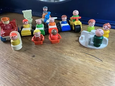 Buy Vintage Fisher Price Little People Chairs Toilet Aeroplane Motorbike Roundabout • 14.90£