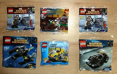 Buy 6 LEGO Polybags - Lord Of The Rings - 2x Batman - Marvel - City - Ninjago SEALED • 19.99£