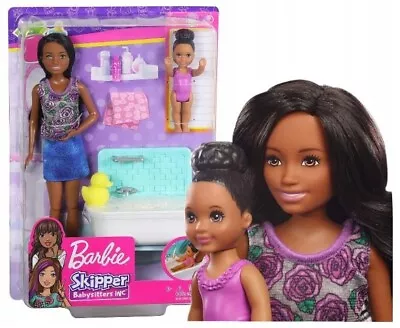 Buy Barbie Set Skipper Babysitters BARBIE DOLL + BATHTUB FXH06 Mattel • 50.36£