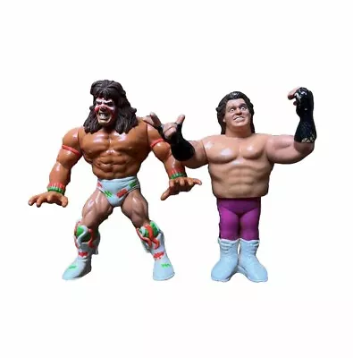 Buy 1991 Hasbro WWF Wrestling Ultimate Warrior + Brutus Beefcake Figure WWE Vintage  • 9.95£