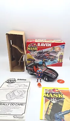 Buy MASK Kenner Vehicle Raven Corvette + Figure Instructions Boxed Inners 1986 A87 • 109.99£