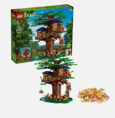 Buy LEGO Ideas: Tree House Set SEALED NEW With Extra Leaves, 3036 Pcs, (21318) • 217.15£