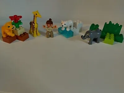 Buy Lego Duplo: Baby Zoo Set (4962) Polar Bear Elephant Giraffe Lion Keeper • 8£