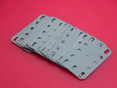 Buy Meccano #188 X 10 Off 5h X 3h Flexible Metal Plates Grey Unused • 1.99£