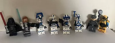 Buy Lego Star Wars Minifigures Bundle Clone Troopers Obi Ned B Dearth Vader X 7  • 35£