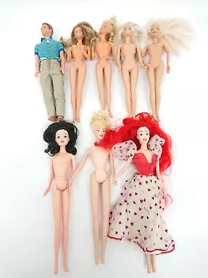 Buy Vintage Bundle Of Barbie Dolls Ken & Disney Princess Dolls Figures Collectible • 6.99£