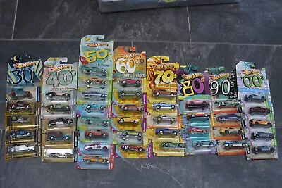Buy Hot Wheels Cars Of The Decades Multi Listing 30s-00s Ford, Chevy, Pontiac Etc • 9£
