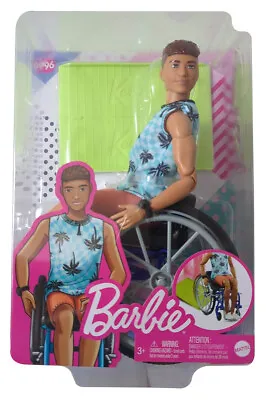 Buy Mattel HJT59 Barbie Fashionista Ken In A Wheelchair With Ramp, Moving Fashion Doll • 25.88£