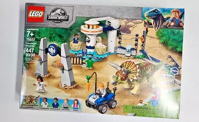 Buy LEGO Jurassic World TRICERATOPS RAMPAGE - 75937 -  Damaged Box Factory Sealed • 5.23£