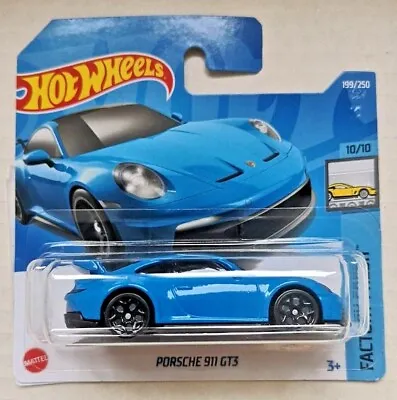 Buy Hot Wheels HW FACTORY FRESH SHORT CARD 2022 PORSCHE 911 GT3 Blue • 7.19£