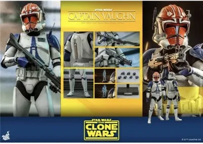 Buy In Hand! New Hot Toys TMS065 STAR WARS: THE CLONE WARS 1/6 CAPTAIN VAUGHN Figure • 249.95£