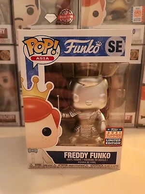 Buy Funko Pop! Freddy Guan Yu SE Asia Silver Chrome Shanghai 2021 Includes Protector • 28.49£