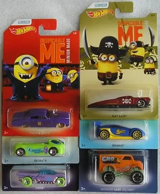 Buy Hot Wheels Despicable Me Minion Movie Vehicle Selection Hotwheels New Carded • 2.95£