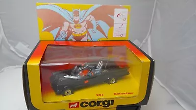Buy 1981 Corgi Batmobile 267 Wide Whizz Wheels Mib • 100£
