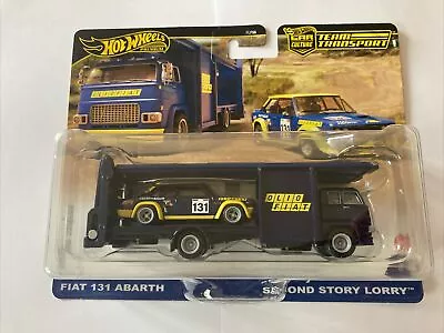 Buy Hot Wheels Team Transport Fiat 131 Abarth And Second Story Lorry #62 • 24£