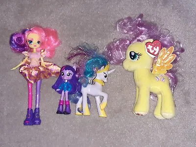 Buy My Little Pony Ty Fluttershy , Equestria Dolls And Princess Celestia. • 8.50£