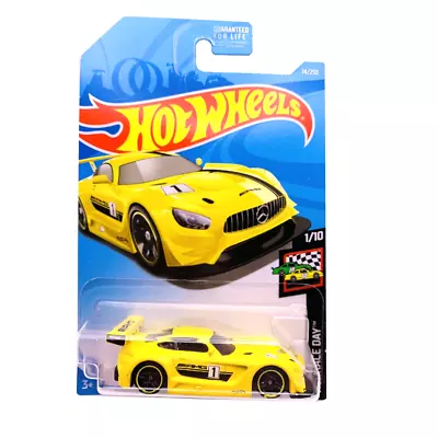 Buy Hot Wheels Die-Cast Vehicle Mercedes Amg GT Yellow 2016 • 8.99£