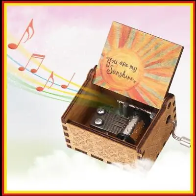 Buy Vintage Hand Crank Music Box Retro Hand Cranked Cute Boxes Child Kids Gift • 5.64£