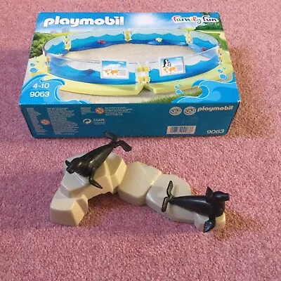 Buy Playmobil 9063 Family Fun Aquarium Set NEW With Sea Lions And Rock • 16.50£