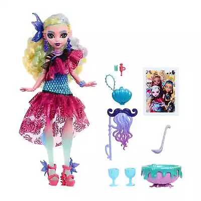 Buy Monster High Lagoona Blue Doll In Monster Ball Party Dress With Accessories • 49.99£