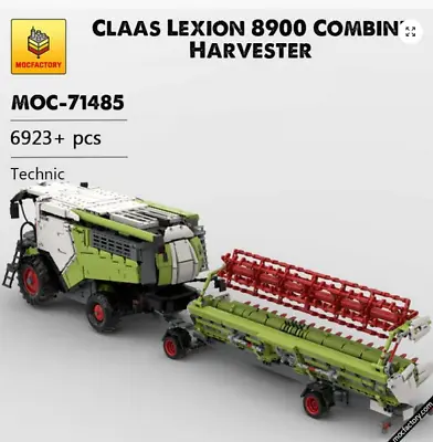 Buy MOC-71485 Parts Set | CLAAS LEXION 8900 Reaper Reaper RC | 6,928 Clamping Blocks • 402.83£