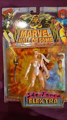 Buy Toybiz Toy Biz 1997 Marvel Hall Of Fame She Force Elektra White Bald Daredevil • 45£