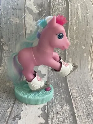 Buy Vintage  MLP My Little Pony Glitter Glide On Stand, Light/Flashing Up Crown Rare • 9.99£