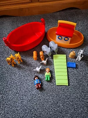 Buy PLAYMOBIL  My Take Along Noah's Ark Animals Toy Toddler Boat Ship Not Complete! • 12£