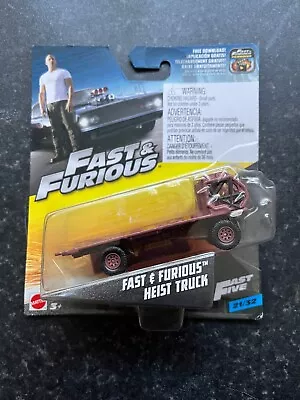 Buy Mattel Fast And Furious 1:55 Heist Truck RARE • 110£