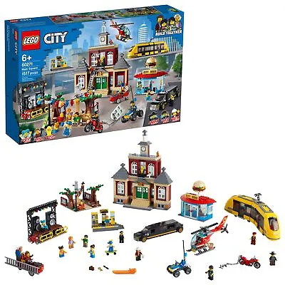 Buy LEGO City Main Square 60271 Set, Cool Building Toy For Kids, New 2021 (1,517 ... • 214.99£