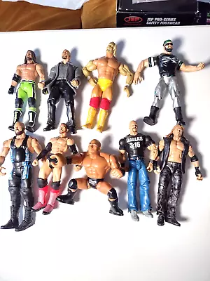 Buy Bundle Of 9 Vintage Wrestling Figures Well Played With • 17£