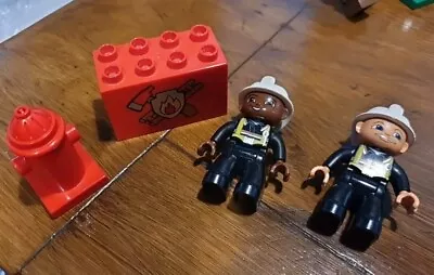 Buy Lego Duplo Figure Fireman Hydrant Fire Station Sign • 2.99£