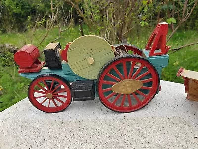 Buy Vintage Matchstick Model Of Steam Engine, Small Repair Required • 30£
