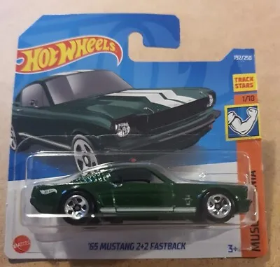 Buy New Hot Wheels '65 Mustang 2+2 Fastback Muscle Mania 1/10 #192/250 New & Sealed  • 4.45£