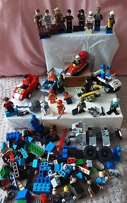 Buy Lego Juniors Mixed Bundle Vehicles Cars Lots Of Figures Police Divers Alien Army • 5.99£