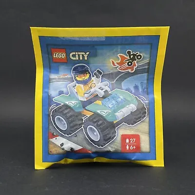 Buy LEGO City Minifigure With Quad Bike - New • 6£