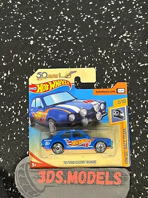 Buy FORD ESCORT RS1600 BLUE 50th ANNIVERSARY Hot Wheels 1:64 **COMBINE POSTAGE** • 7.95£