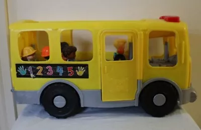 Buy Fisher-Price Little People Big Yellow School Bus Kids Toy - Lights Sound Music • 12£