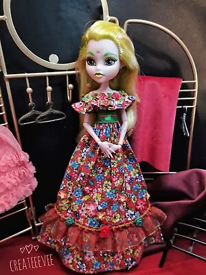 Buy Monster High Dress Clothes Doll Handmade Doll Dress Handmade Clothing • 23.67£