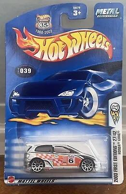 Buy Hot Wheels Honda Civic Type R Silver 2003 First Edition Die-cast • 20£