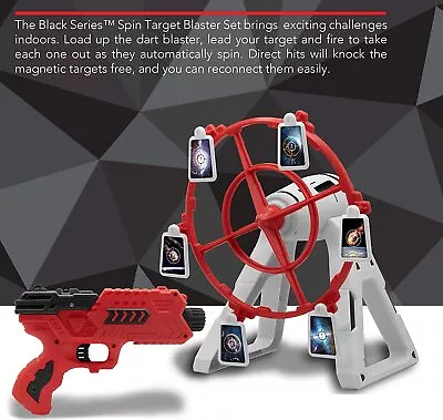 Buy The Black Series Spin Target Blaster Set Rotating Desktop Arcade Game, Includes • 20.70£