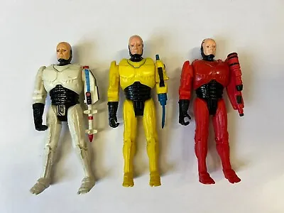 Buy Lot Of 3 Figures - Articulated - Robocop - White Yellow Red - Orion/Hot Toys -1994 • 11.99£