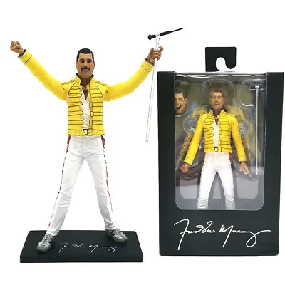 Buy NECA Queen Freddie Mercury Yellow Jacket 7  Action Figure Model Scenes Toys Gift • 32.99£
