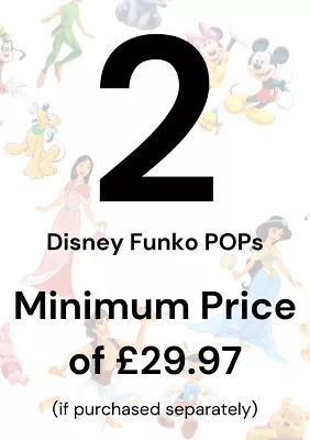 Buy Funko POP Mystery Box - Random 2 Genuine Disney Funko POP With Protectors • 21.99£