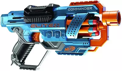 Buy Nerf Elite 2.0 Commander RD-6 Blaster, 12 Official Nerf Darts, Condition Used Li • 11.99£
