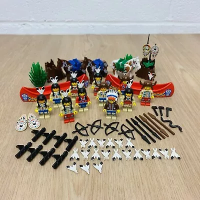 Buy Vintage LEGO Native American Indians Minifigures Bundle With Accessories Chief • 130£