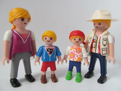 Buy Playmobil Dollshouse Blond Hair Family Figures: Mum, Dad, Boy & Girl NEW • 11.49£