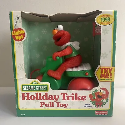 Buy Brand New Fisher Price Tyco Elmo 1998 Holiday Trike Pull Toy Sesame Street Light • 47.32£