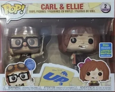 Buy Carl And Ellie UP 2-Pack Funko Pop 2019 Official SDCC Sticker • 85£