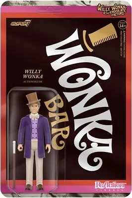 Buy Willy Wonka & The Chocolate Factory Reaction Figures Wave 01 Willy Wonka Super 7 • 21.06£